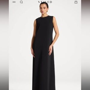 Veiled Sleeves Maxi Dress Jersey Material (NWT)
